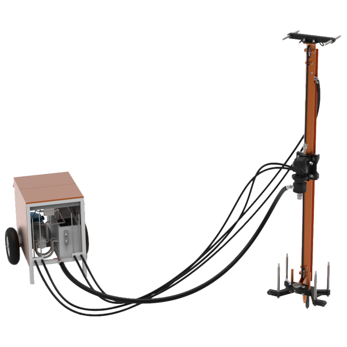 hydraulic drilling machine for marble and granite quarries