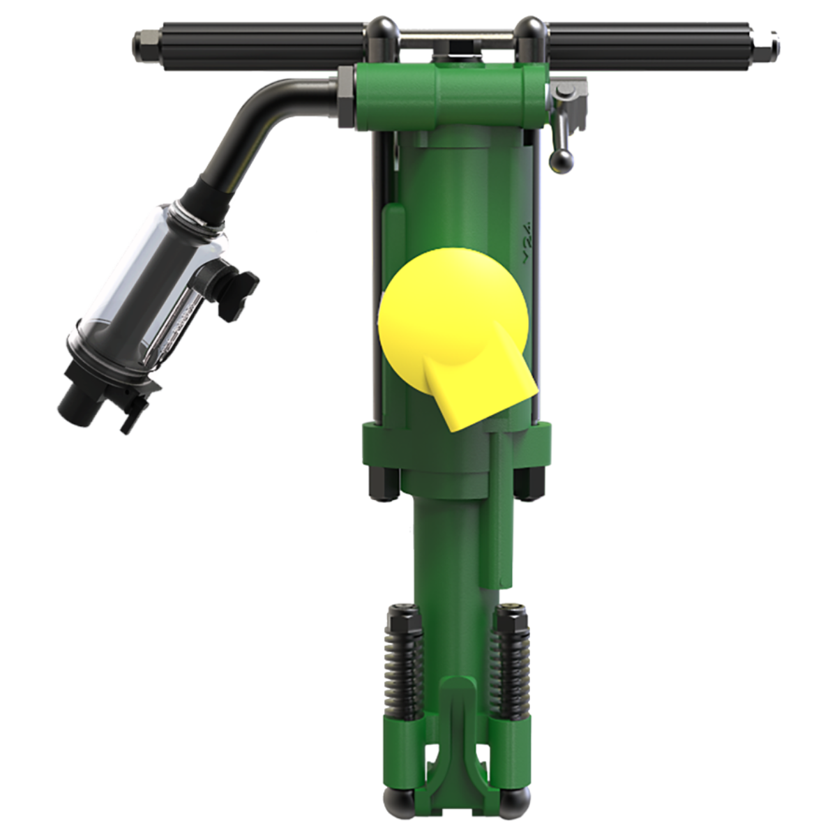 TIGER Y24 – Orta ve sert kayaçlarda yüksek darbe gücü sunan pnömatik kaya delici