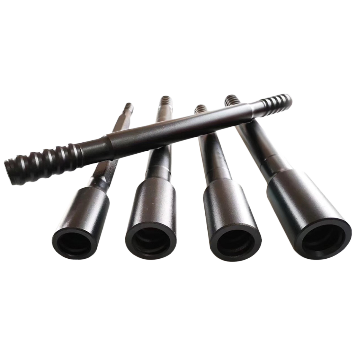 TIGER sondaj tijleri ve şaft adaptörleri, farklı diş ve uzunluk seçenekleriyle kaya delme