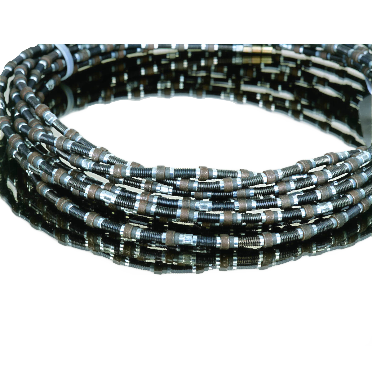 TIGER diamond wire cutting marble block in quarry – high-precision diamond tools for granite and natural stone applications